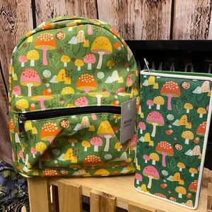 Mushroom Mini Backpack & Wallet Set